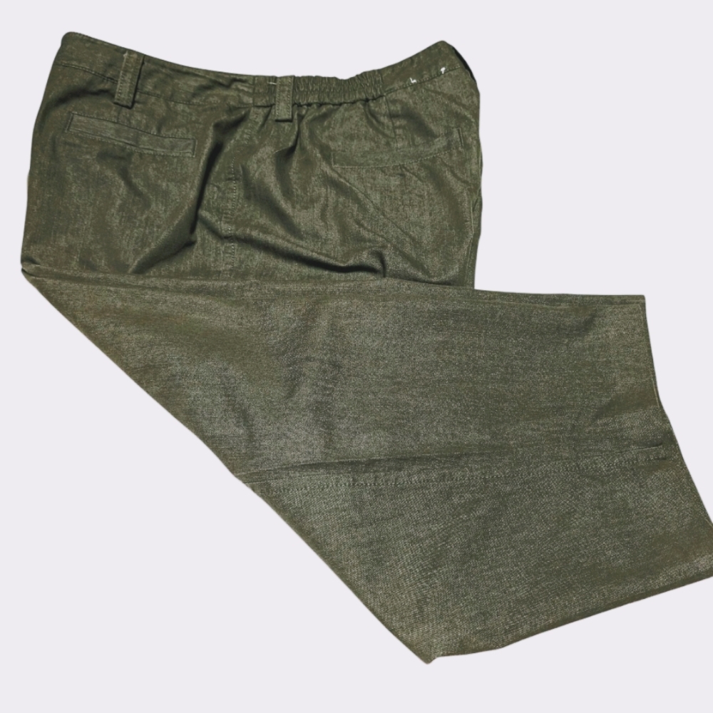 Dressbarn Green Capris Pant Zip Up Size 16